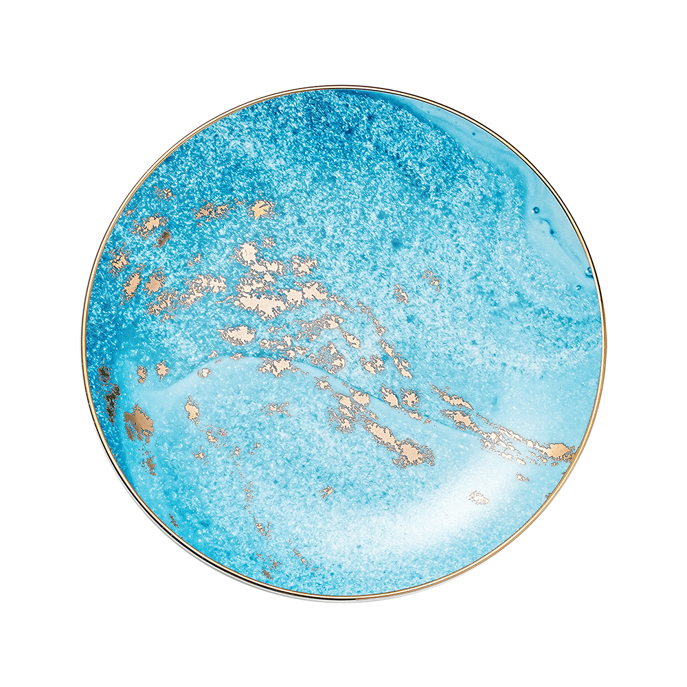 Golden Glow Cake Plate, 6.5 Inch