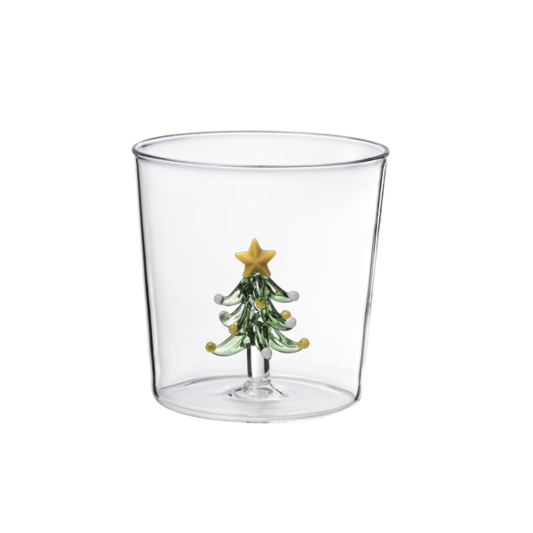 Evergreen Star Holiday Glass