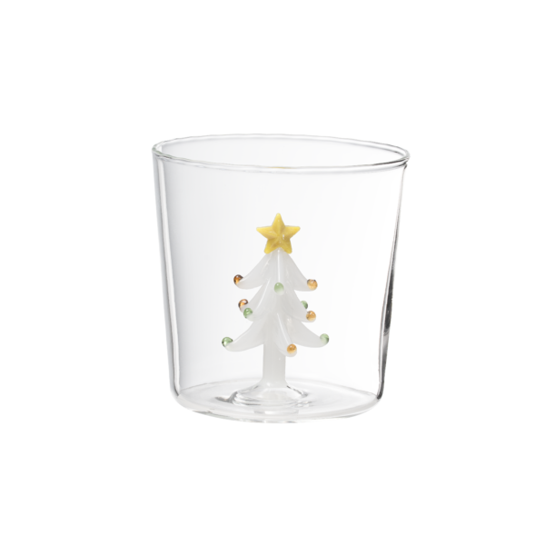 Snowy Fir Holiday Glass