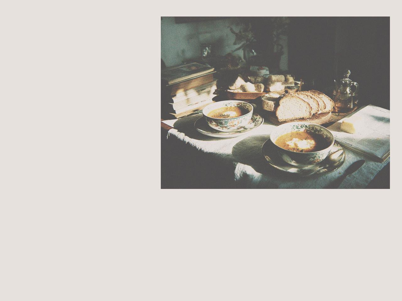 Creamy Pumpkin Soup Creating a Calm Winter Scene at the Table